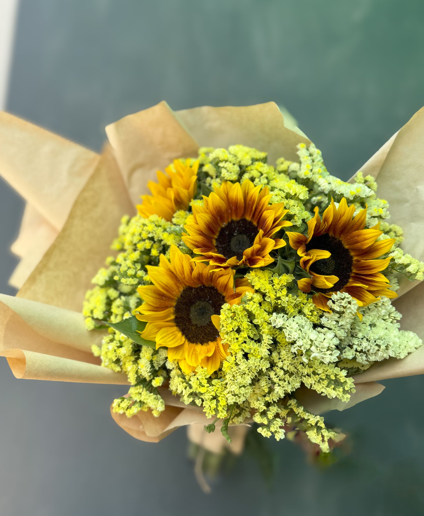 Sunflower & Statice