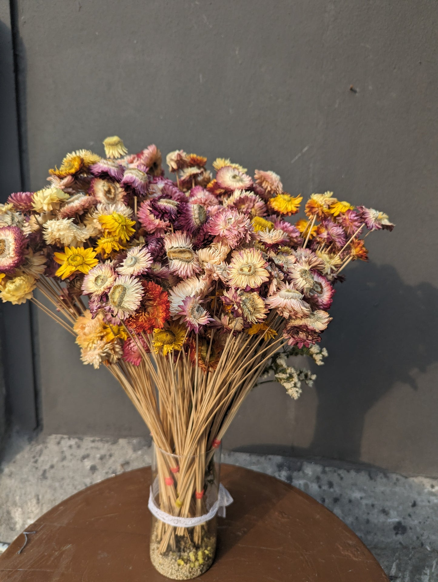 Dried Paper Daisy Bunch