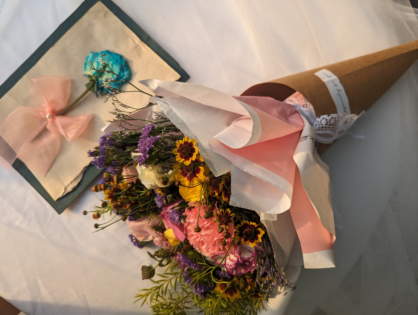 Floral Medley: Mixed Blooms & Dried Flower Postcard Combo
