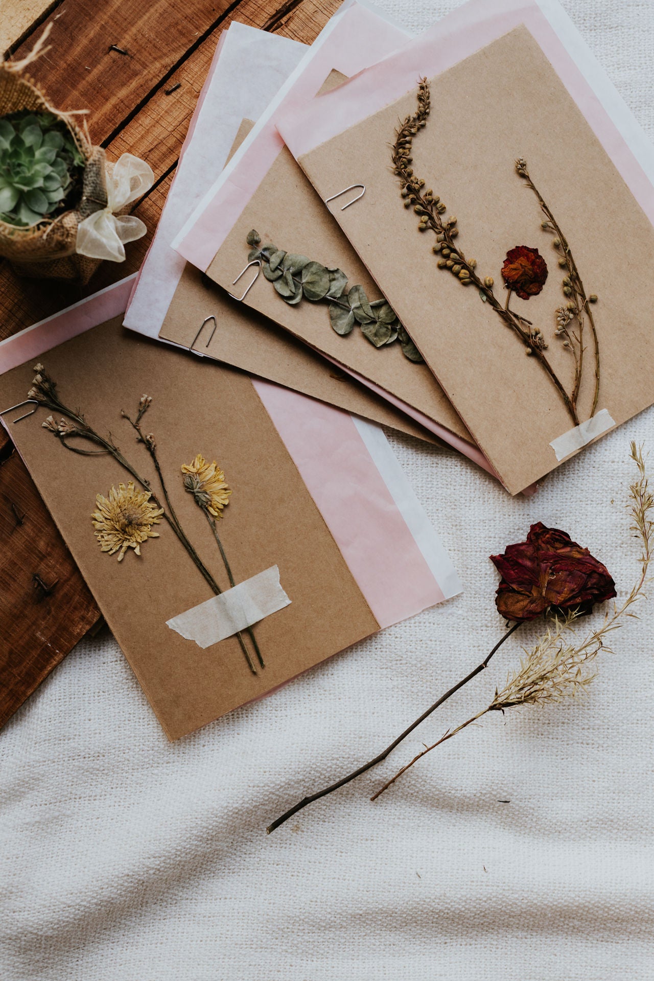 Assorted Dried Flower Postcard