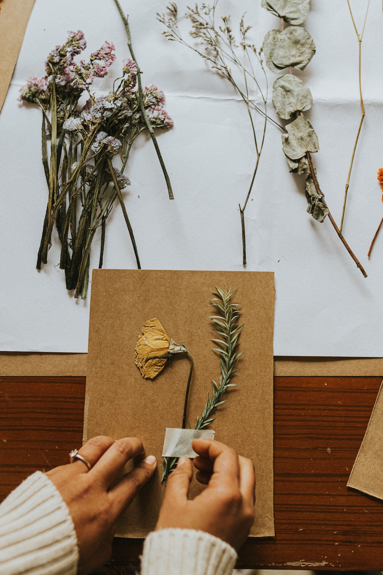 Assorted Dried Flower Postcard