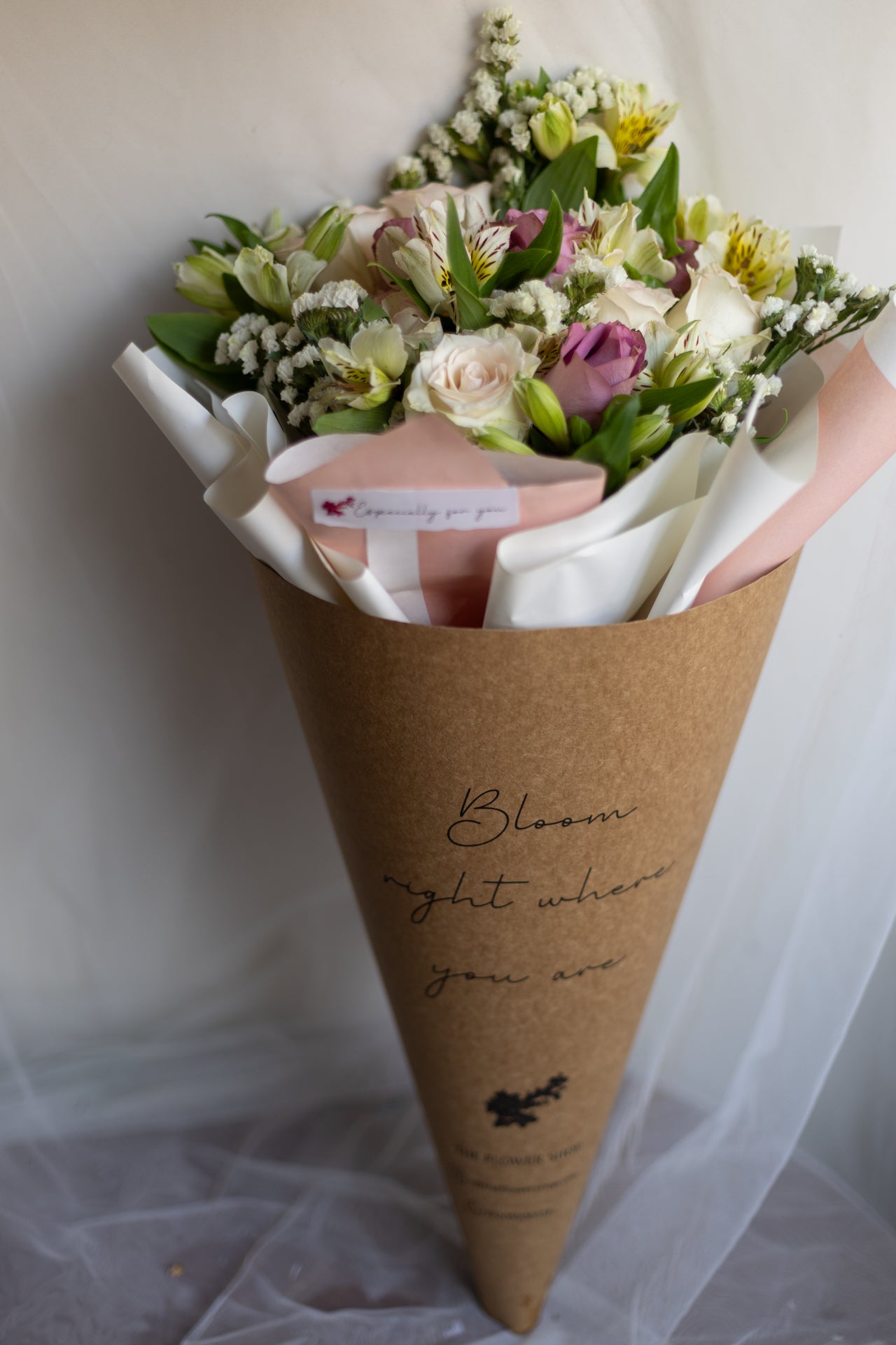 Whispers of Grace – Purple & White Roses