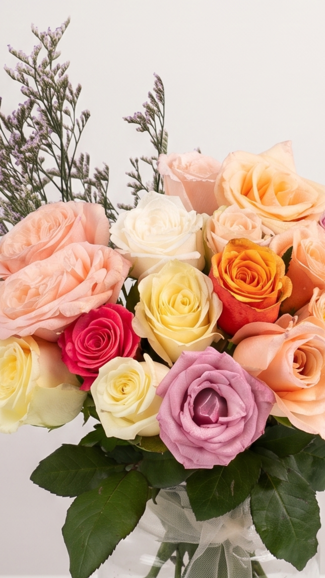 Blush & Bloom Rose Jar Bouquet