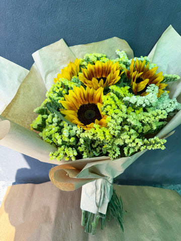 Sunflower & Statice