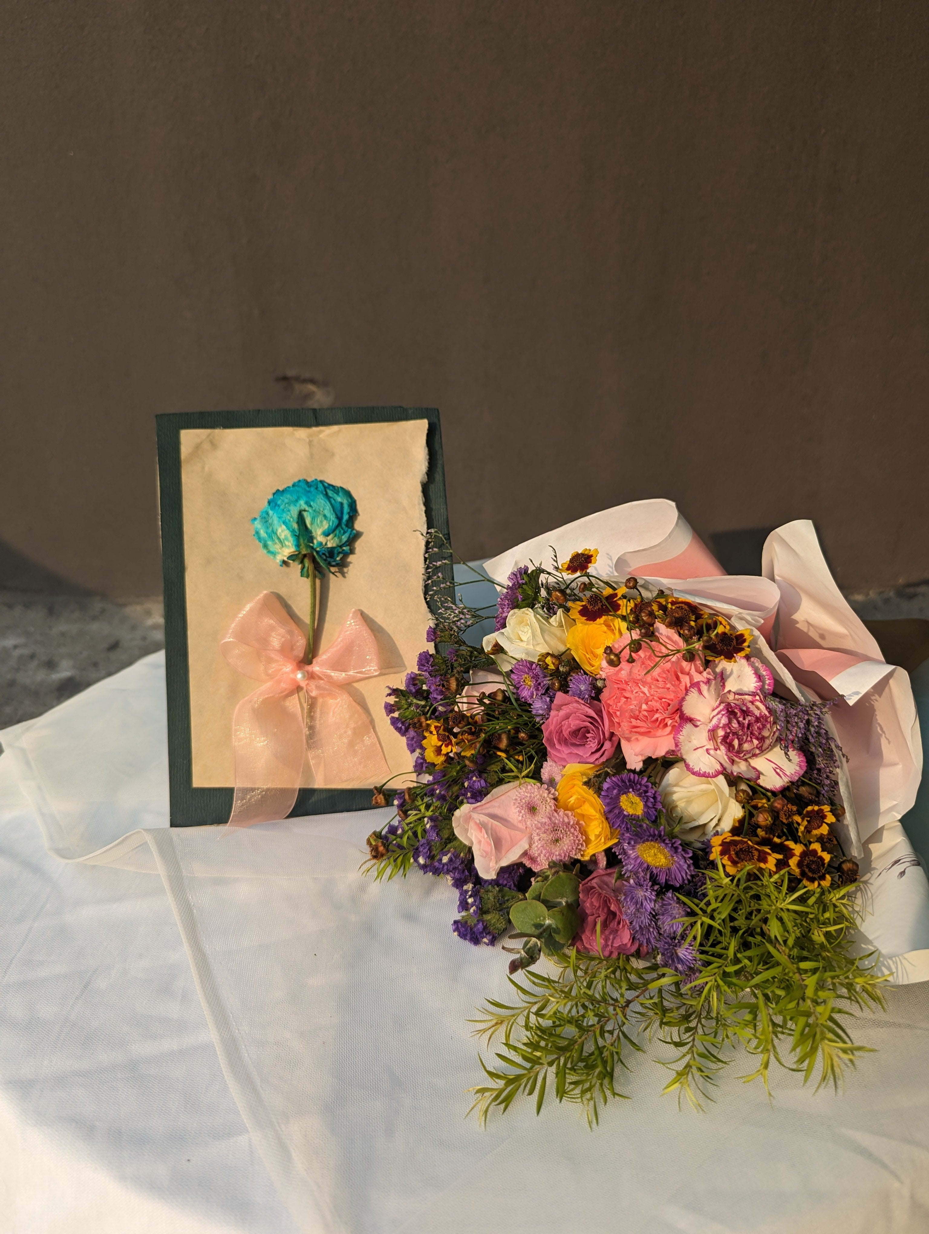 Floral Medley: Mixed Blooms & Dried Flower Postcard Combo