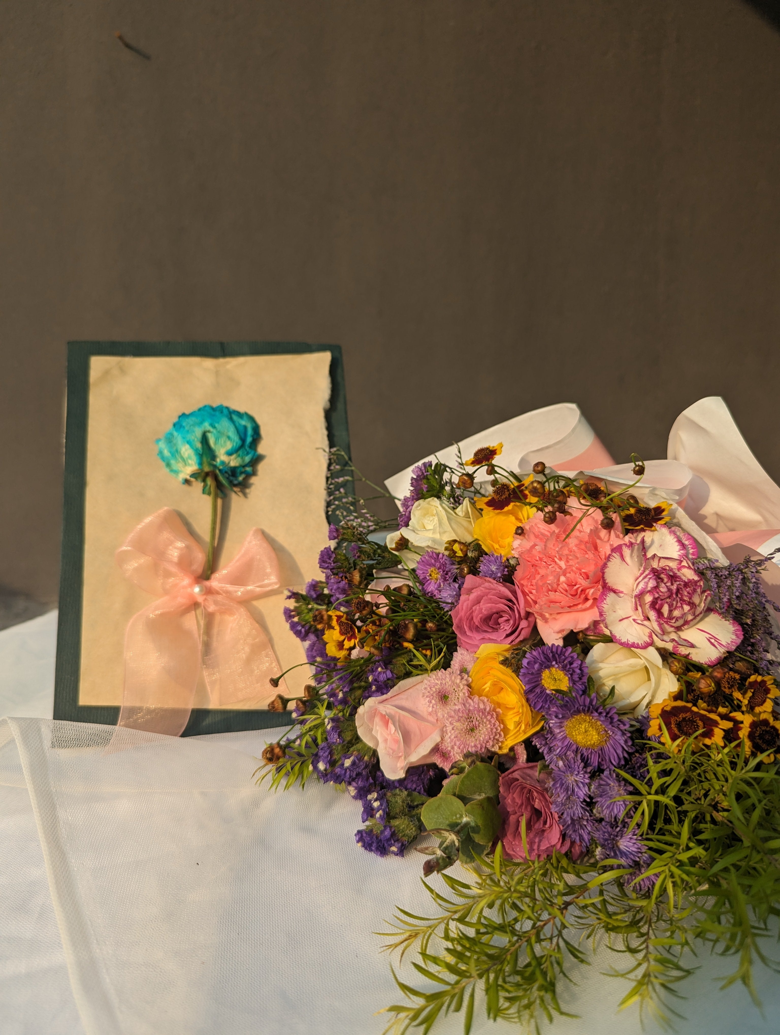 Floral Medley: Mixed Blooms & Dried Flower Postcard Combo